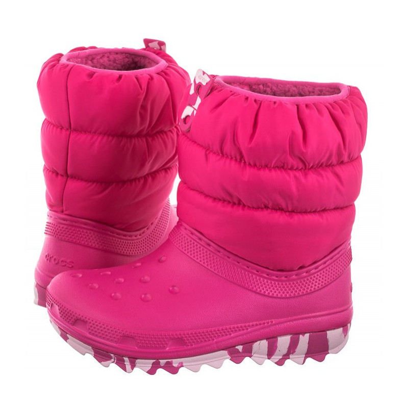 Crocs Classic Neo Puff Boot K Candy Pink 207684-6X0 (CR270-a) batai