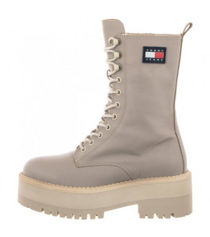 Tommy Hilfiger Tommy Jeans Flatform Padded Boot EN0EN01954 PKF Crushed Pebble (TH636-a) boots