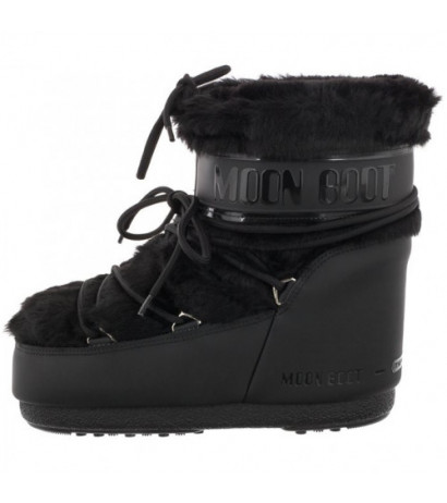 Moon Boot Icon Low Faux Fur Black 1409390 N001 (MB57-a) batai