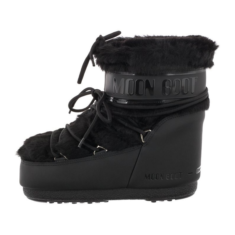 Moon Boot Icon Low Faux Fur Black 1409390 N001 (MB57-a) batai