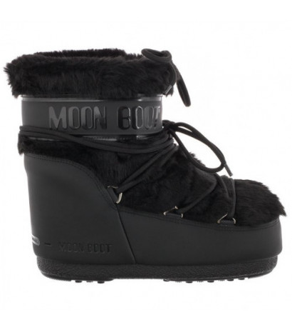 Moon Boot Icon Low Faux Fur Black 1409390 N001 (MB57-a) batai