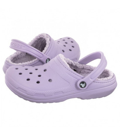 Crocs Classic Lined Clog Lavender 203591-50P (CR266-b) Moteriški batai/šlepetės