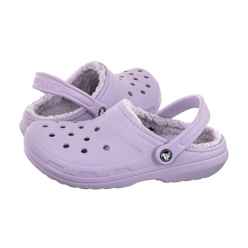 Crocs Classic Lined Clog Lavender 203591-50P (CR266-b) Moteriški batai/šlepetės