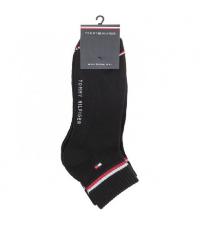 Tommy Hilfiger Th Men Iconic Quarter 2P Black 100001094 200 039 (TH650-b) socks