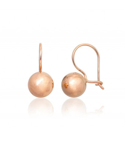 Gold hook earrings 1201500(Au-R), Red Gold 585°