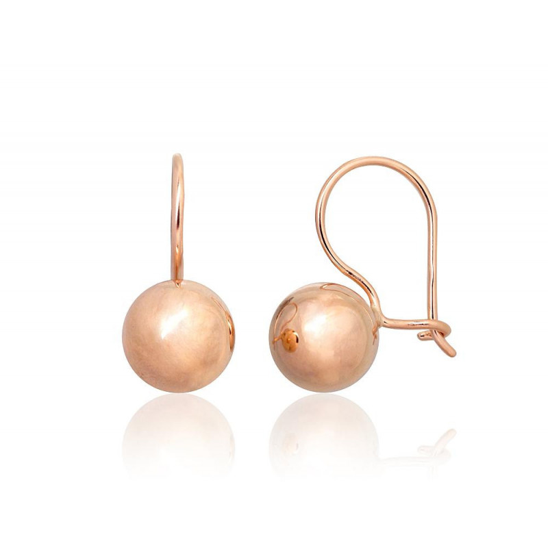 Gold hook earrings 1201500(Au-R), Red Gold 585°