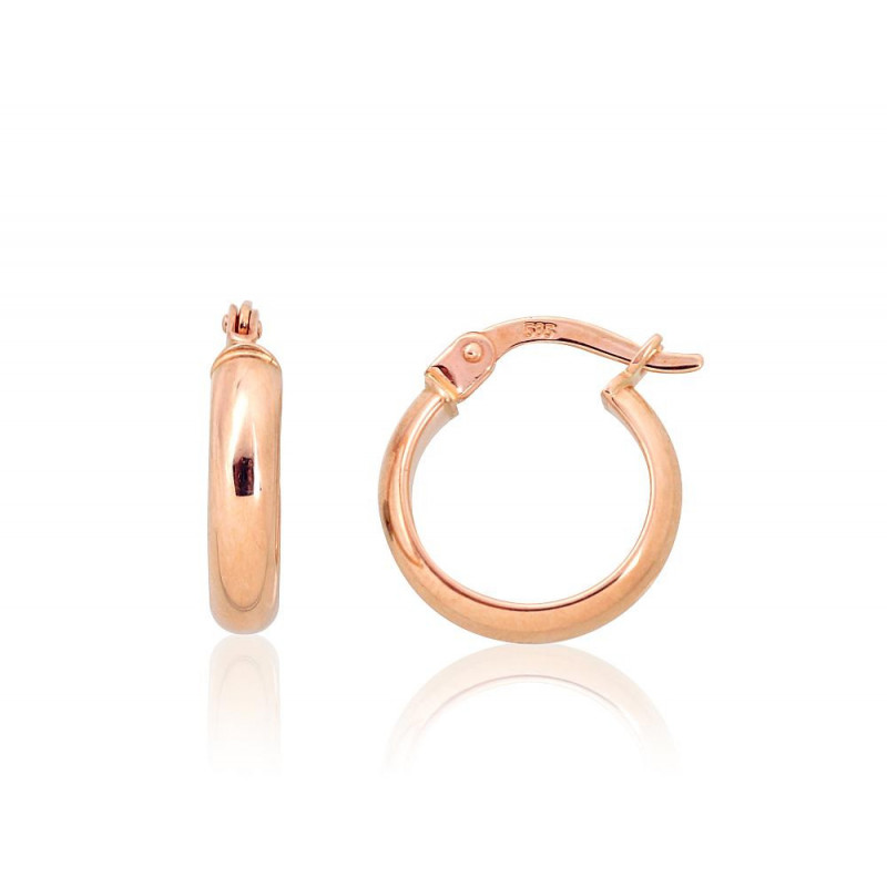 Gold Earrings 1201514(Au-R), Red Gold 585°