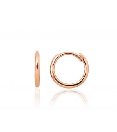 Gold hoop earrings 1201522(Au-R), Red Gold 585°