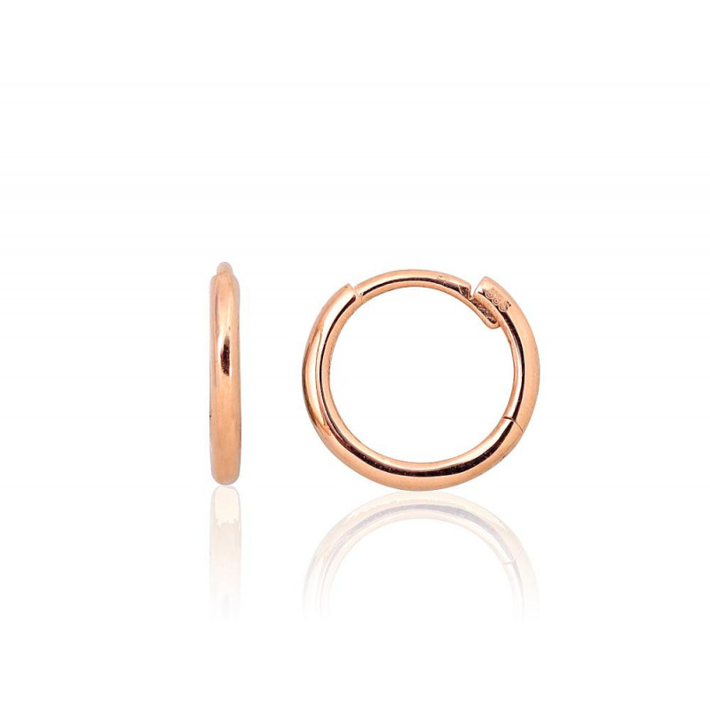 Gold hoop earrings 1201522(Au-R), Red Gold 585°