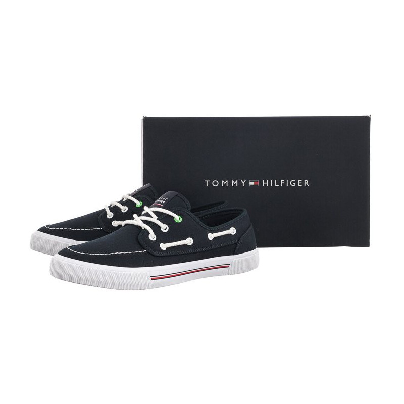 Tommy Hilfiger Core Boat Shoe Canvas Desert Sky FM0FM04510 DW5 (TH741-a) kingad