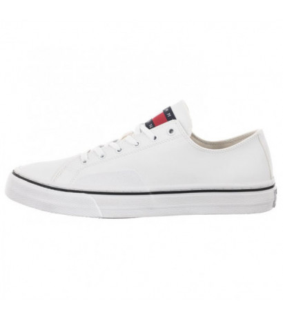 Tommy Hilfiger Tommy Jeans Mens Lace Vulc Ess White EM0EM01047 YBR (TH705-b) spordijalatsid