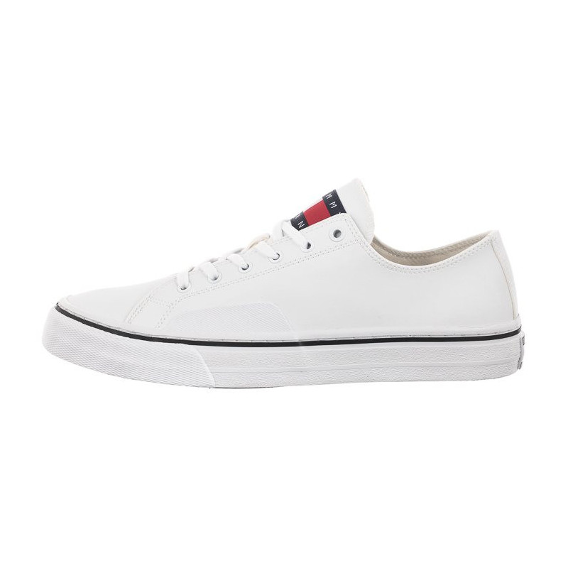 Tommy Hilfiger Tommy Jeans Mens Lace Vulc Ess White EM0EM01047 YBR (TH705-b) spordijalatsid