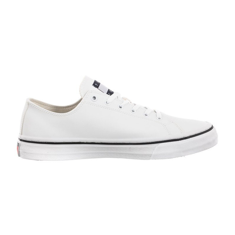 Tommy Hilfiger Tommy Jeans Mens Lace Vulc Ess White EM0EM01047 YBR (TH705-b) spordijalatsid