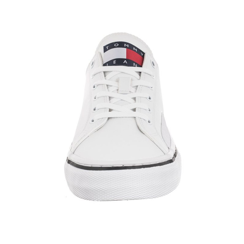 Tommy Hilfiger Tommy Jeans Mens Lace Vulc Ess White EM0EM01047 YBR (TH705-b) spordijalatsid