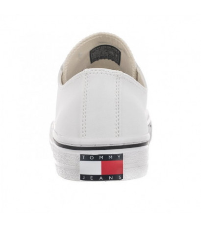 Tommy Hilfiger Tommy Jeans Mens Lace Vulc Ess White EM0EM01047 YBR (TH705-b) sport shoes