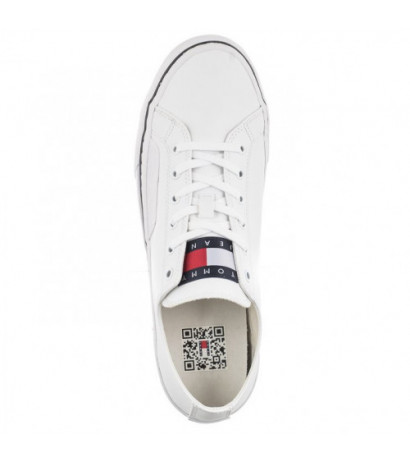 Tommy Hilfiger Tommy Jeans Mens Lace Vulc Ess White EM0EM01047 YBR (TH705-b) sportiniai bateliai