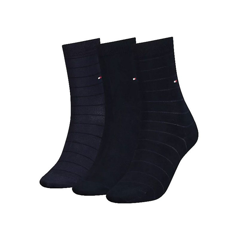 Tommy Hilfiger Th Women Sock 3P Lux Giftbox Navy 701220262 001 035 (TH664-a) kojinės