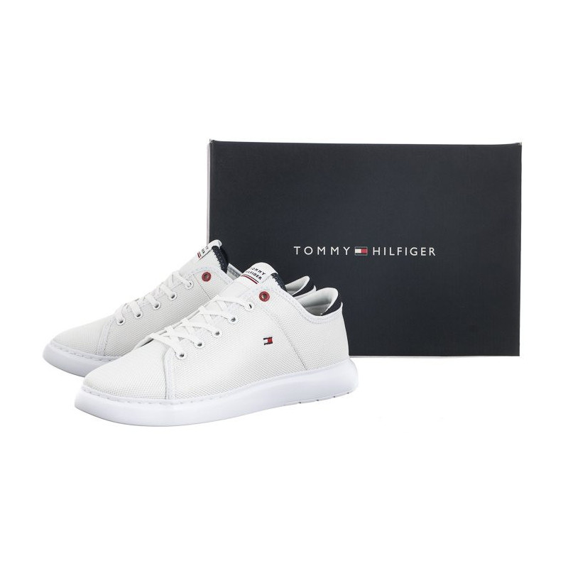 Tommy Hilfiger Lightweight Textile Cupsole White FM0FM04426 YBS (TH708-a) sporta apavi