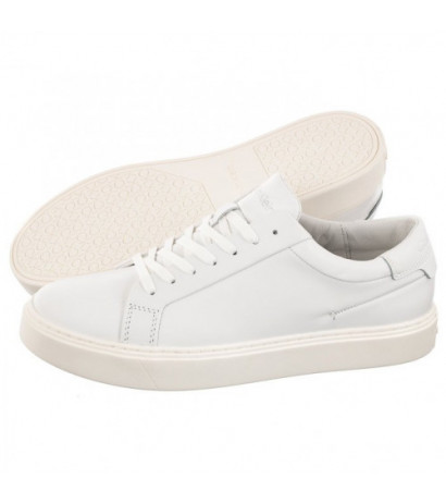 Calvin Klein Low Top Lace Up Lth Sm Triple White HM0HM01018 0K4 (CK251-a) spordijalatsid