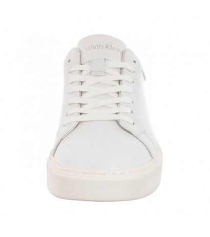 Calvin Klein Low Top Lace Up Lth Sm Triple White HM0HM01018 0K4 (CK251-a) sports shoes