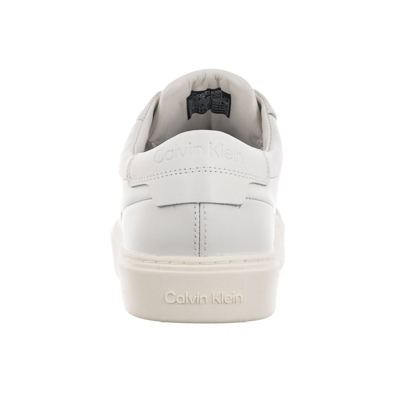 Calvin Klein Low Top Lace Up Lth Sm Triple White HM0HM01018 0K4 (CK251-a) sporta apavi