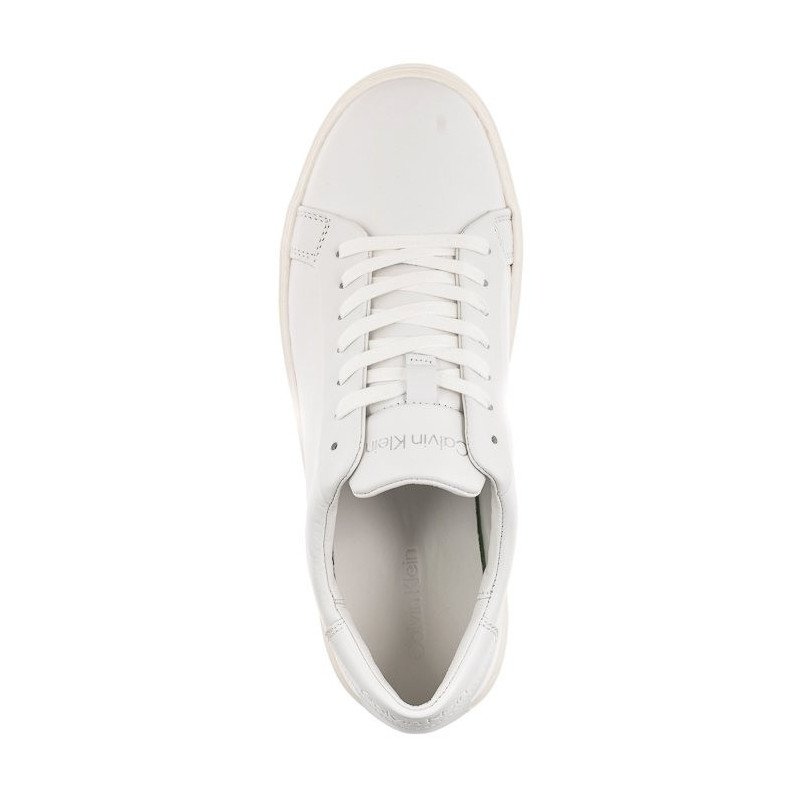 Calvin Klein Low Top Lace Up Lth Sm Triple White HM0HM01018 0K4 (CK251-a) spordijalatsid