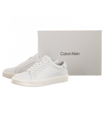 Calvin Klein Low Top Lace Up Lth Sm Triple White HM0HM01018 0K4 (CK251-a) spordijalatsid