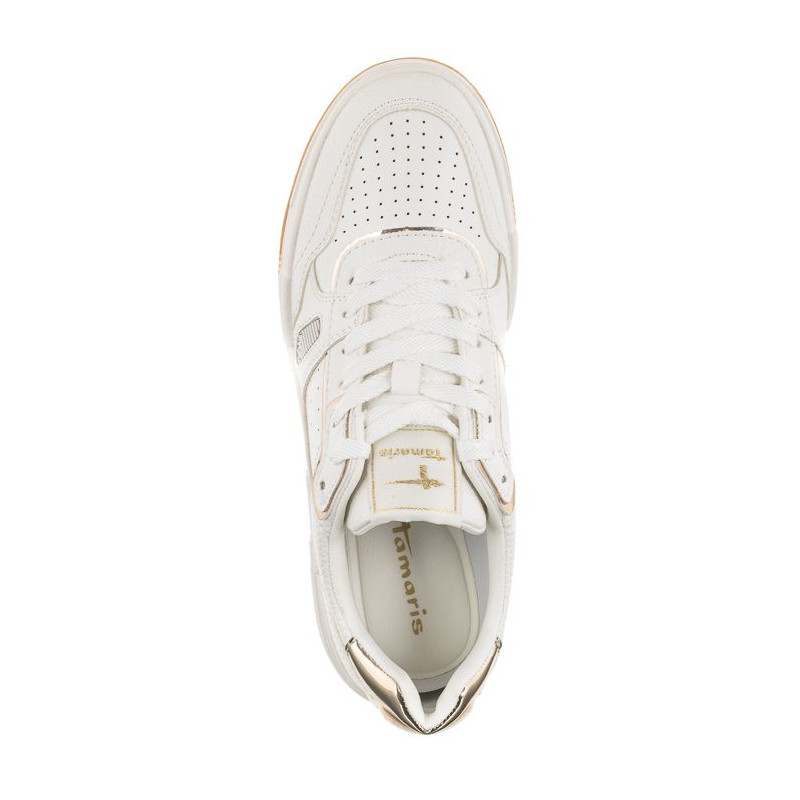 Tamaris Białe/Złote 1-23718-20 190 White/Gold (TM428-a) sports Shoes