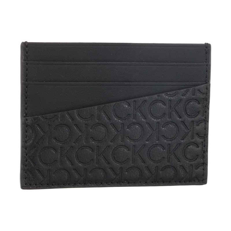 Calvin Klein Ck Must Mono Card Holder 6CC Black Tonal Mono K50K510319 01I (CK225-a) handbag