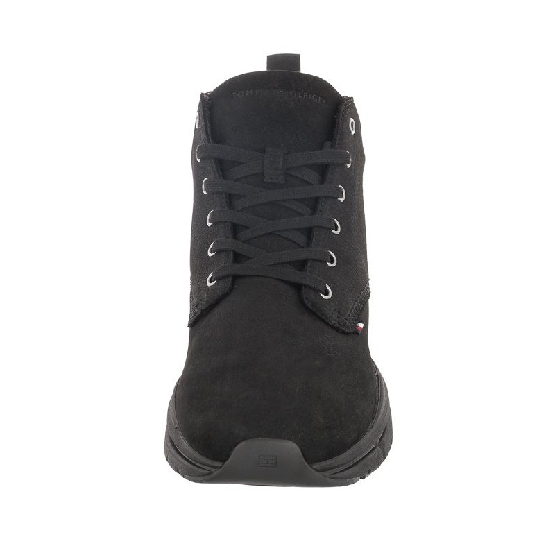 Tommy Hilfiger Warm Hilfiger Lth Hybrid Boot Black FM0FM04412 BDS (TH665-a) žygio batai