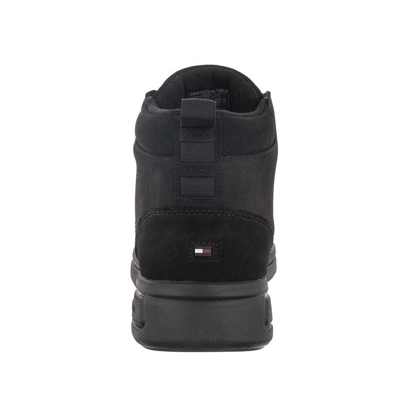 Tommy Hilfiger Warm Hilfiger Lth Hybrid Boot Black FM0FM04412 BDS (TH665-a) žygio batai