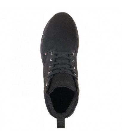 Tommy Hilfiger Warm Hilfiger Lth Hybrid Boot Black FM0FM04412 BDS (TH665-a) žygio batai