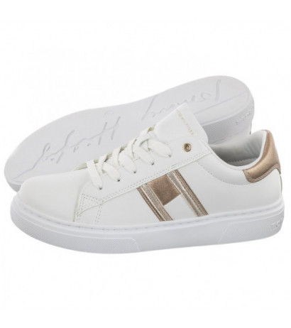 Tommy Hilfiger Flag Low Cut Lace-Up Sneaker White/Platinum T3A9-32703-1355 X048 (TH668-a) spordijalatsid