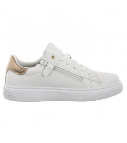 Tommy Hilfiger Flag Low Cut Lace-Up Sneaker White/Platinum T3A9-32703-1355 X048 (TH668-a) spordijalatsid