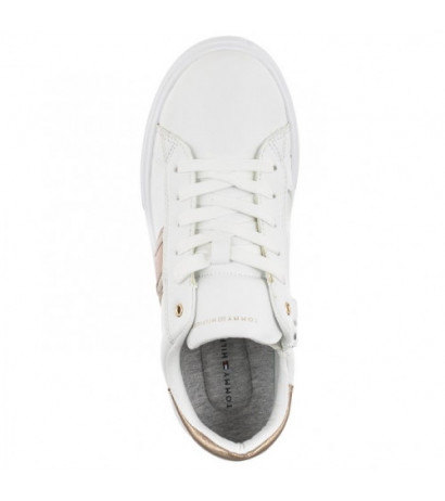 Tommy Hilfiger Flag Low Cut Lace-Up Sneaker White/Platinum T3A9-32703-1355 X048 (TH668-a) spordijalatsid