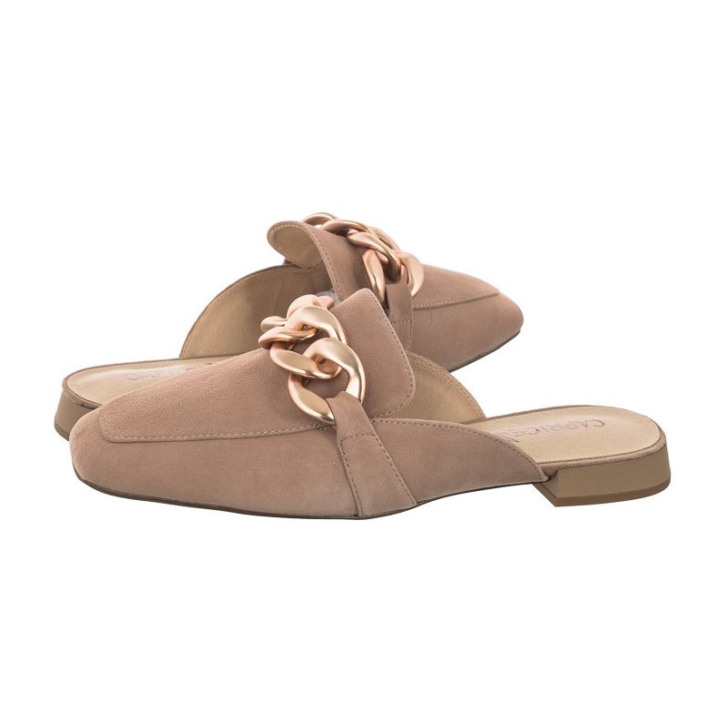 Caprice Beżowe 9-27104-20 317 Bark Suede (CP359-a) Naiste kingad/klappide klapid