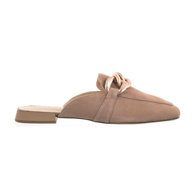 Caprice Beżowe 9-27104-20 317 Bark Suede (CP359-a) Sieviešu apavi/Flip Flops