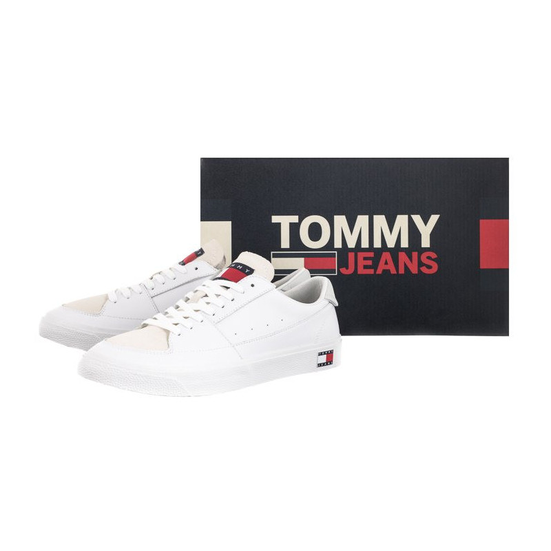 Tommy Hilfiger Tommy Jeans Vulcanized Ess White EM0EM01106 YBR (TH686-a) sports shoes