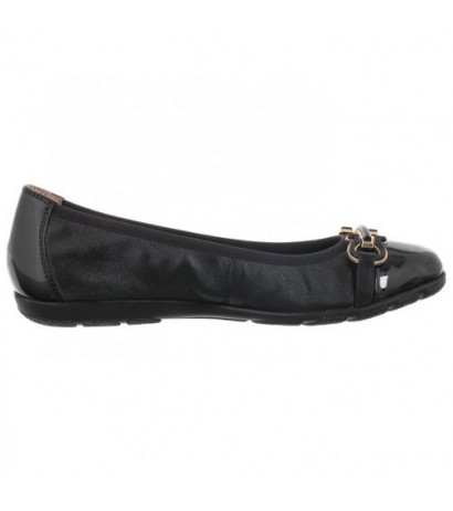 Caprice Czarne 9-22172-20 026 Black Nappa (CP357-a) balerīnas