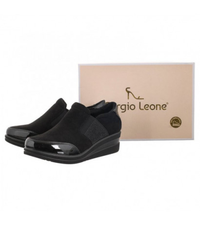 Sergio Leone Czarne PB 225 (SL475-a) shoes