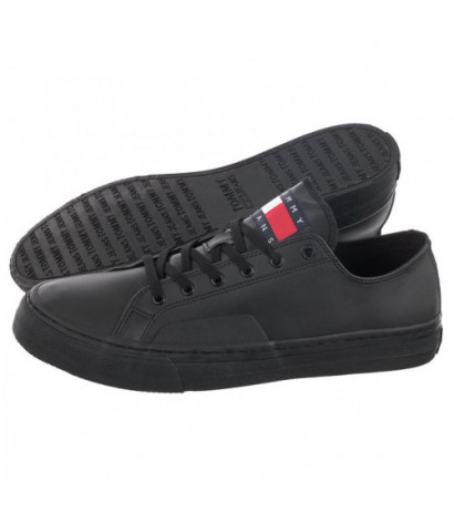 Tommy Hilfiger Tommy Jeans Mens Lace Vulc Ess Black EM0EM01047 BDS (TH705-a) spordijalatsid