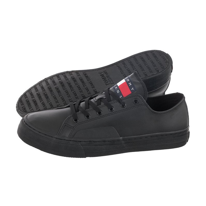 Tommy Hilfiger Tommy Jeans Mens Lace Vulc Ess Black EM0EM01047 BDS (TH705-a) spordijalatsid