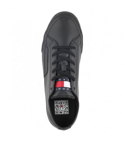 Tommy Hilfiger Tommy Jeans Mens Lace Vulc Ess Black EM0EM01047 BDS (TH705-a) spordijalatsid