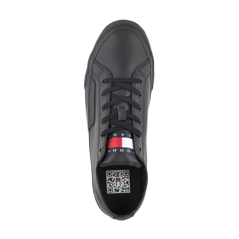 Tommy Hilfiger Tommy Jeans Mens Lace Vulc Ess Black EM0EM01047 BDS (TH705-a) spordijalatsid