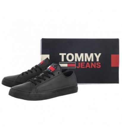 Tommy Hilfiger Tommy Jeans Mens Lace Vulc Ess Black EM0EM01047 BDS (TH705-a) sportiniai bateliai