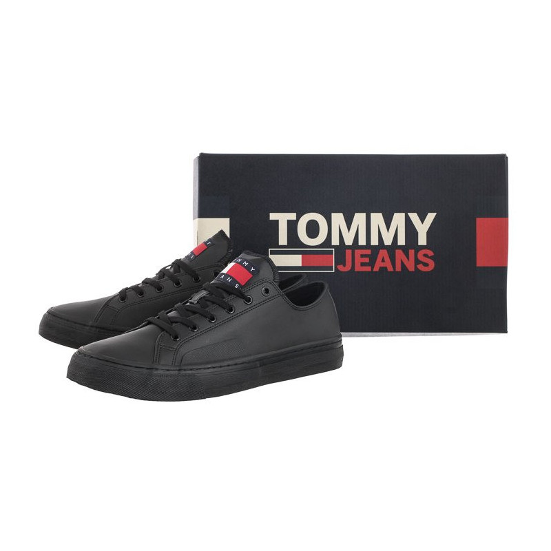 Tommy Hilfiger Tommy Jeans Mens Lace Vulc Ess Black EM0EM01047 BDS (TH705-a) spordijalatsid