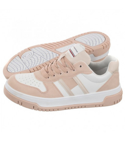 Tommy Hilfiger Flag Low Cut Lace-Up Sneaker Pink/White T3A9-32719-1467 X054 (TH670-a) sportiniai bateliai