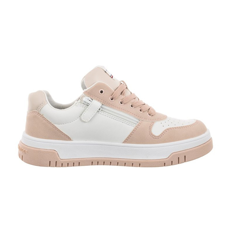 Tommy Hilfiger Flag Low Cut Lace-Up Sneaker Pink/White T3A9-32719-1467 X054 (TH670-a) sportiniai bateliai