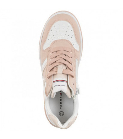 Tommy Hilfiger Flag Low Cut Lace-Up Sneaker Pink/White T3A9-32719-1467 X054 (TH670-a) sportiniai bateliai