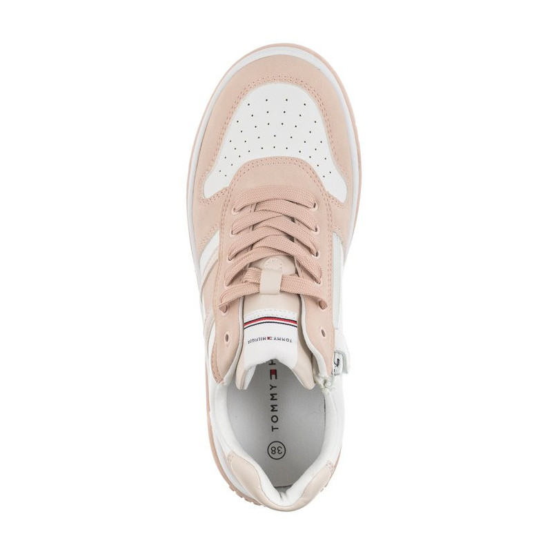 Tommy Hilfiger Flag Low Cut Lace-Up Sneaker Pink/White T3A9-32719-1467 X054 (TH670-a) sportiniai bateliai